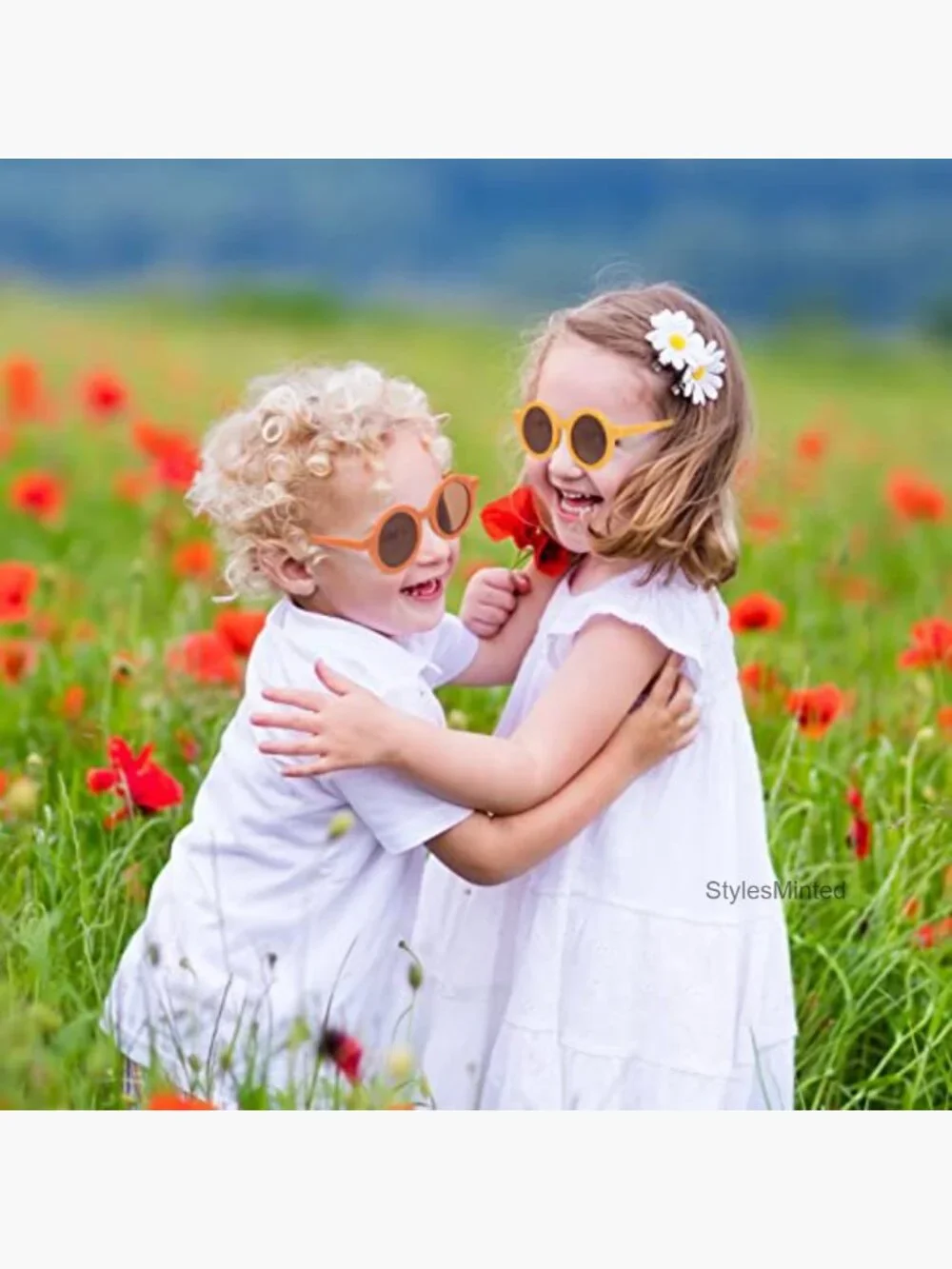6 Pairs Kids Round Cute Circle Sunglasses Party Favors